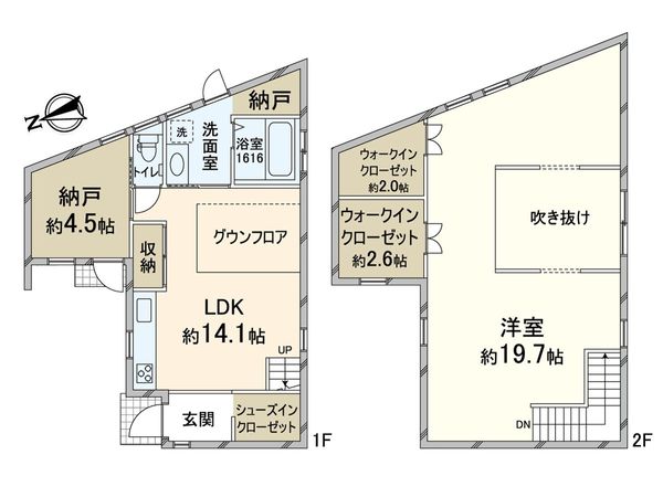 豊中市春日町3丁目 戸建 間取図(平面図) 豊中市春日町3丁目 戸建 間取図(平面図)