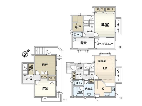 豊中市永楽荘3丁目 戸建 間取図(平面図)