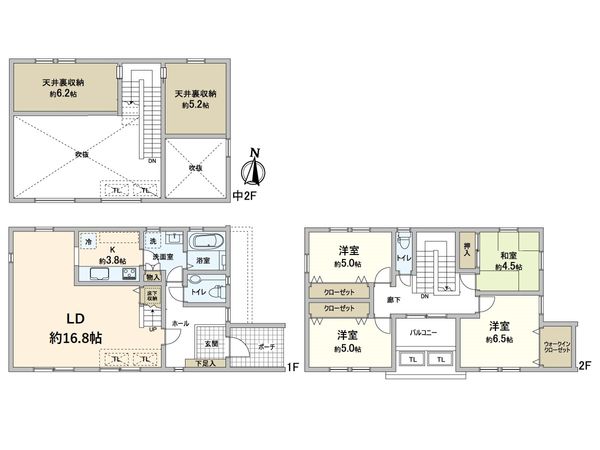 箕面市桜1丁目 戸建 間取図(平面図) 箕面市桜1丁目 戸建 間取図(平面図)