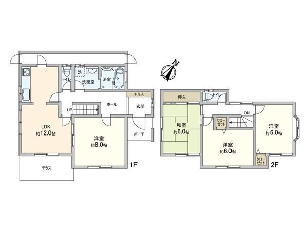 豊能郡豊能町希望ケ丘5丁目 戸建 間取図(平面図) 豊能郡豊能町希望ケ丘5丁目 戸建 間取図(平面図)