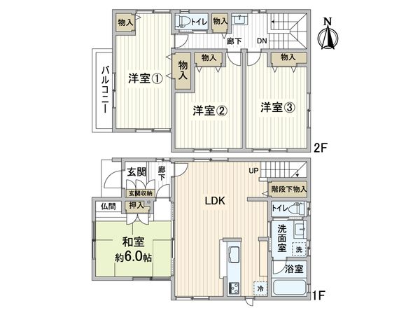 箕面市萱野2丁目 戸建 間取図(平面図) 箕面市萱野2丁目 戸建 間取図(平面図)