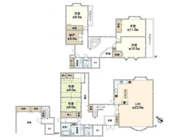 新千里南町3丁目 戸建 間取図(平面図) 新千里南町3丁目 戸建 間取図(平面図)