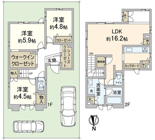 今宮3丁目 戸建 間取図(平面図) 今宮3丁目 戸建 間取図(平面図)