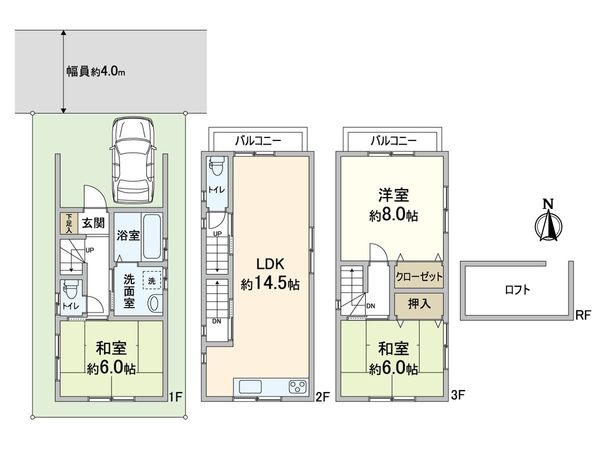 箕面市瀬川4丁目 戸建 間取図(平面図) 箕面市瀬川4丁目 戸建 間取図(平面図)