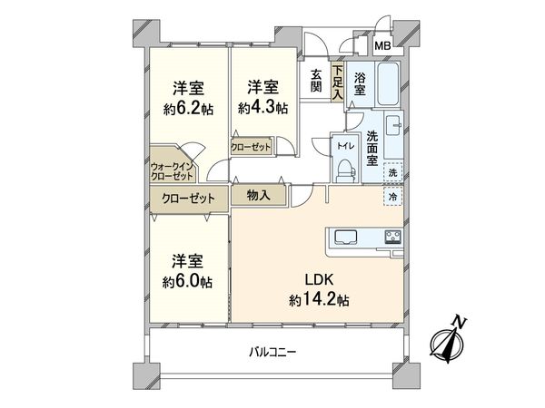 リバーガーデン千里中央 間取図(平面図) 間取図(平面図)