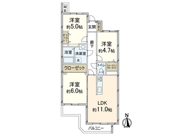 ユニライフ千里中央 間取図(平面図) 間取図(平面図)