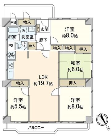 OTCセントラルハイツ 間取図(平面図) 間取図(平面図)