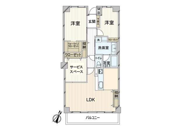 千里中央パーク・ヒルズ H棟 間取図(平面図) 間取図(平面図)
