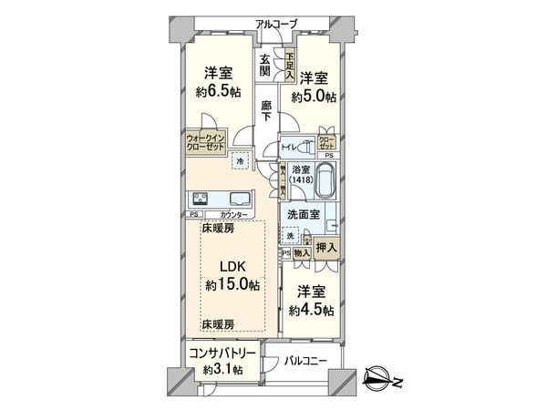 プラウド箕面船場 間取図(平面図)