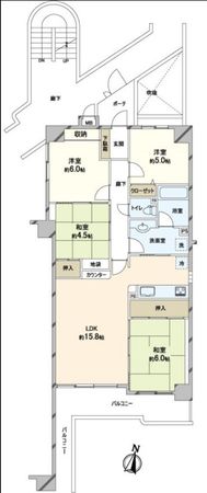 メロディーハイム桃山台 間取図(平面図) メロディーハイム桃山台 間取図(平面図)