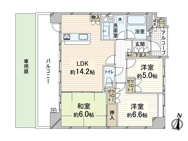 ジオ千里桃山台 1・2番館 間取図(平面図) ジオ千里桃山台 1・2番館 間取図(平面図)