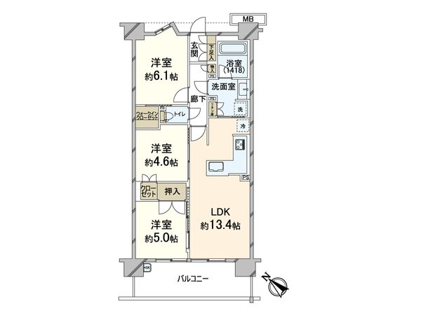 レーベン千里青山台GRANHIGH 間取図(平面図)