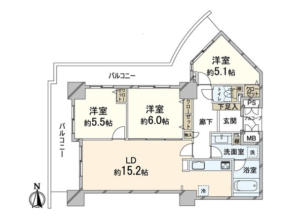 シティゲートタワー千里中央 間取図(平面図) 間取図(平面図)