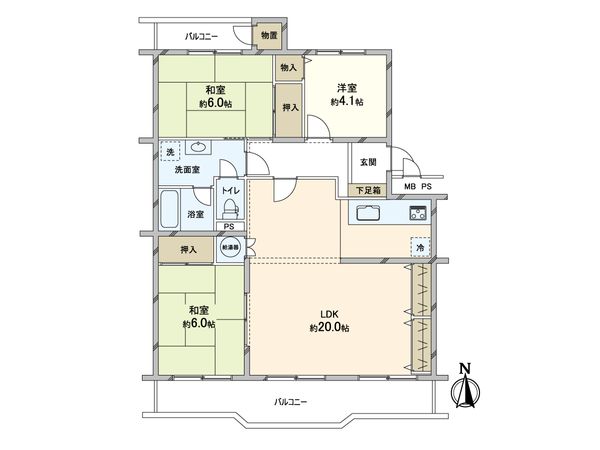 ドムール千里 間取図(平面図)