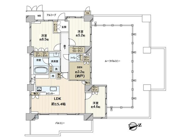 グランロジュマン豊中少路D街区 間取図(平面図)
