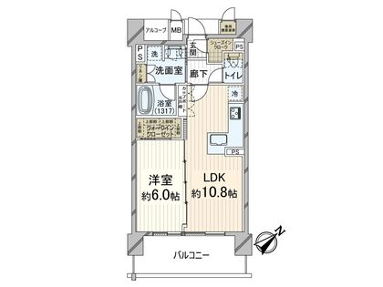ザ・ウエストマークシティレジデンス 間取図(平面図)