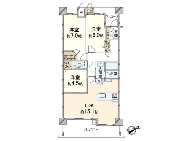 ディーグラフォート千里中央 間取図(平面図) 間取図(平面図)