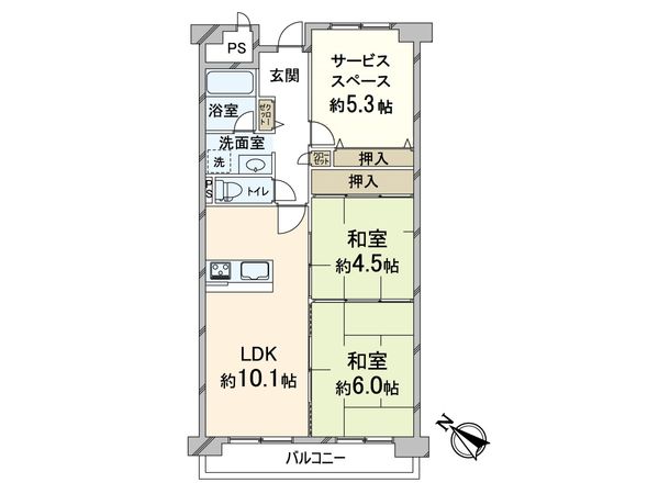 ダイドーマンション桃山台 間取図(平面図) 間取図(平面図)