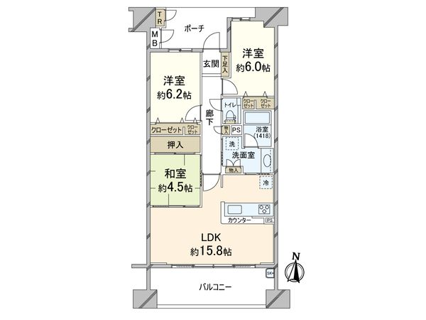 グランドメゾン千里中央東丘Ⅱ番館 間取図(平面図) グランドメゾン千里中央東丘Ⅱ番館 間取図(平面図)