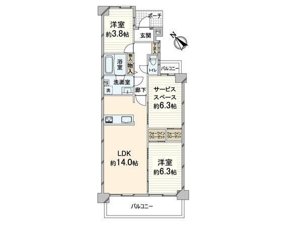 藤和千里ハイタウン 間取図(平面図) 間取図(平面図)