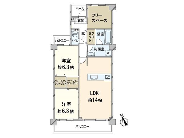 藤和千里ハイタウン 間取図(平面図) 間取図(平面図)