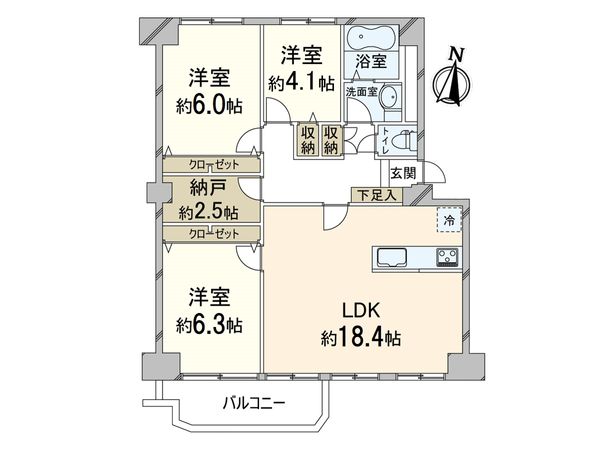 OTC第一ハイツ 間取図(平面図) 間取図(平面図)