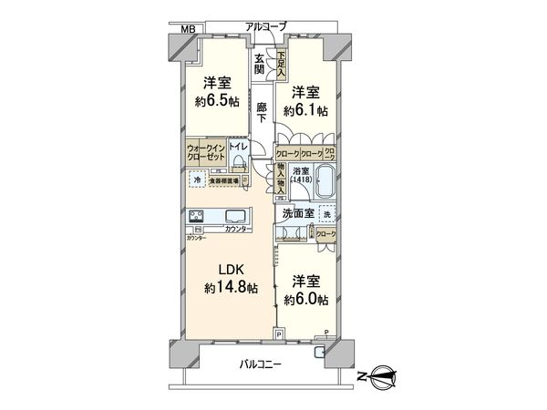 パークホームズ千里中央ザ・レジデンス・シティフロント 間取図(平面図) パークホームズ千里中央ザ・レジデンス・シティフロント 間取図(平面図)