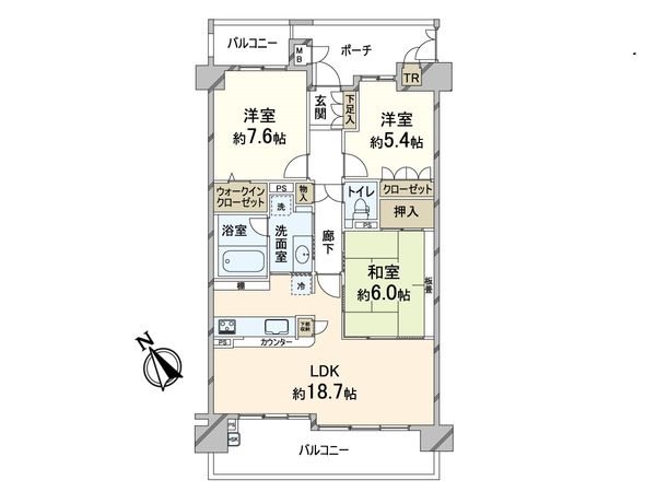 桃山台ロジュマンパークビュー 間取図(平面図) 桃山台ロジュマンパークビュー 間取図(平面図)