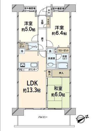 フォルム千里中央 間取図(平面図)