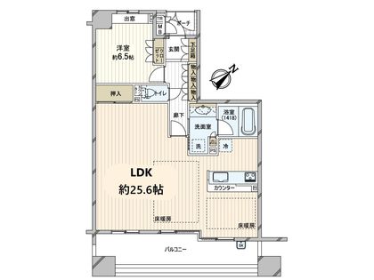 プライムフォート千里中央 間取図(平面図)