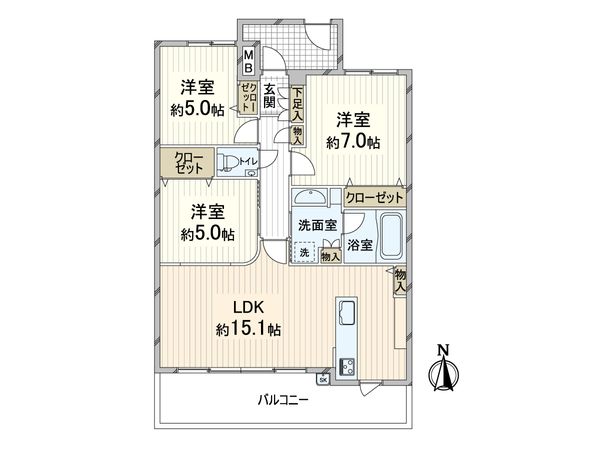 クレアヒルズ千里津雲台 間取図(平面図) 間取図(平面図)