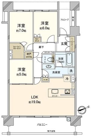 クレヴィア千里桃山台 間取図(平面図)