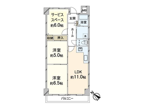 グリーンエクセル桃山台 間取図(平面図)