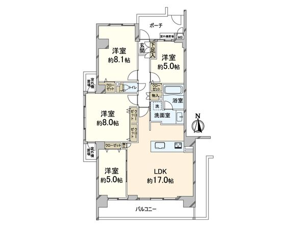 ジオ豊中緑ヶ丘 間取図(平面図) ジオ豊中緑ヶ丘 間取図(平面図)