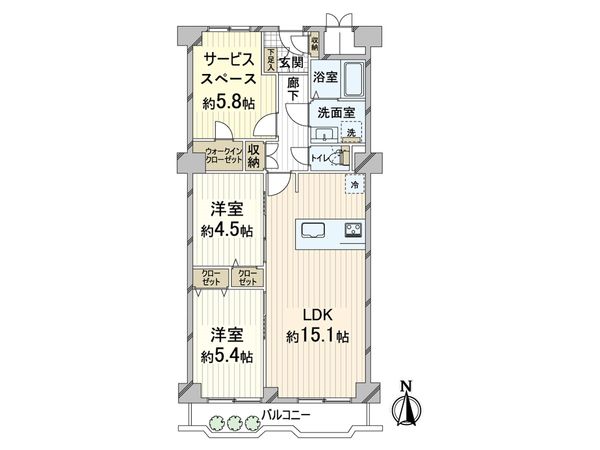 日商岩井第7緑地公園マンション 間取図(平面図) 日商岩井第7緑地公園マンション 間取図(平面図)