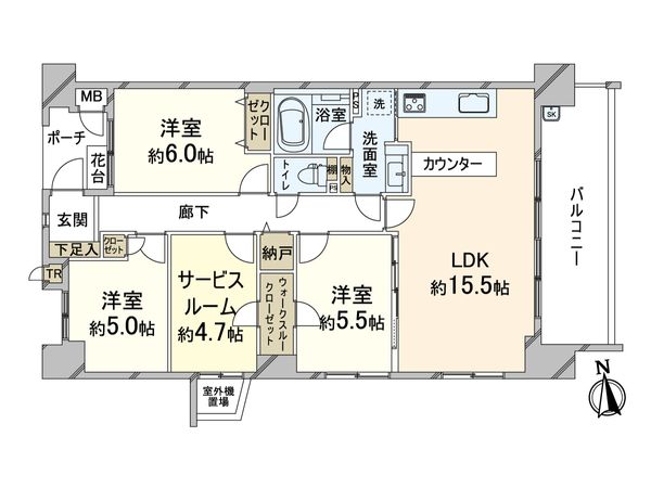 千里中央レジデンス 間取図(平面図) 千里中央レジデンス 間取図(平面図)