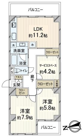 シーアイハイツ千里桃山台D棟 間取図(平面図) 間取図(平面図)