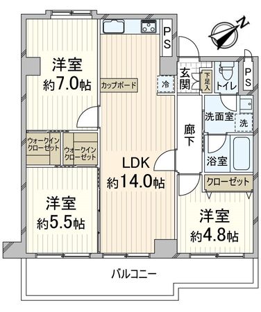 シーアイハイツ千里桃山台C棟 間取図(平面図) 間取図(平面図)