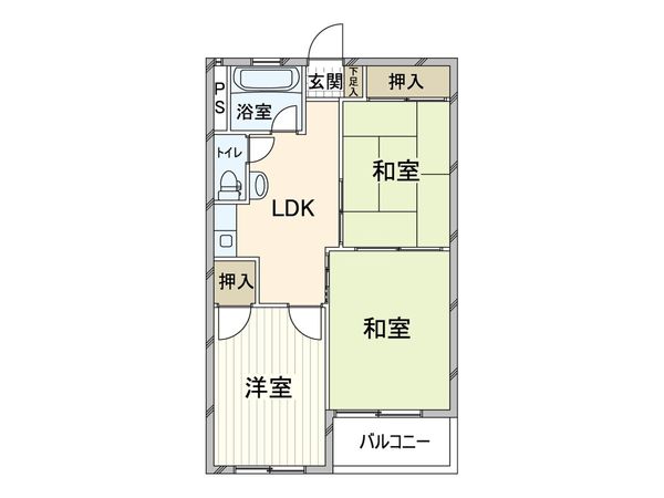 桃山台コーポラス 間取図(平面図)