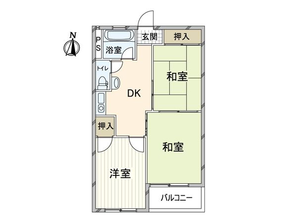 桃山台コーポラス 間取図(平面図)