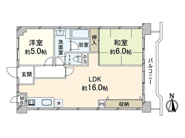 朝日プラザ東豊中Ⅱ 間取図(平面図)
