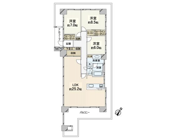 ウエリス豊中桃山台 間取図(平面図)