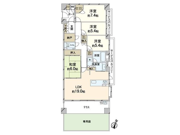 ステイツ箕面 間取図(平面図)