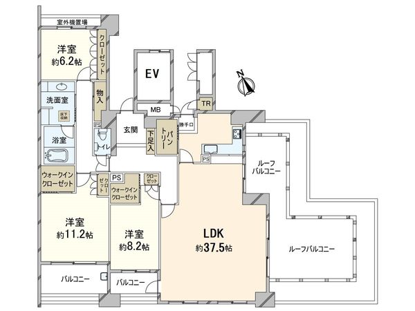 グランドメゾン万博公園南 間取図(平面図) 間取図(平面図)