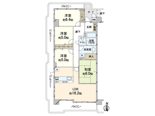 メロディーハイム桃山台 間取図(平面図) 間取図(平面図)