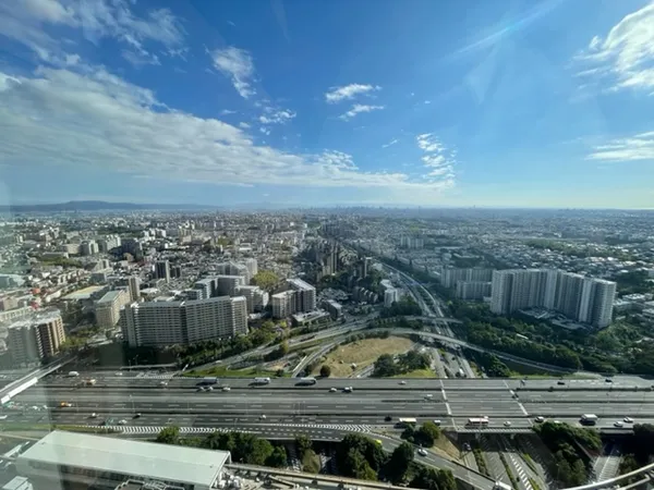 眺望（スカイガーデン(共用部分)から南を望む）