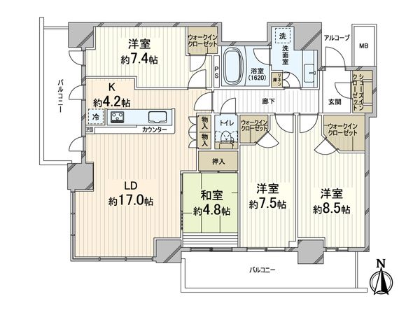 シエリアタワー千里中央 間取図(平面図) 間取図(平面図)