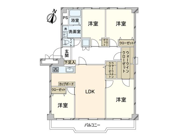 ニューセンバハイツ 間取図(平面図) ニューセンバハイツ 間取図(平面図)