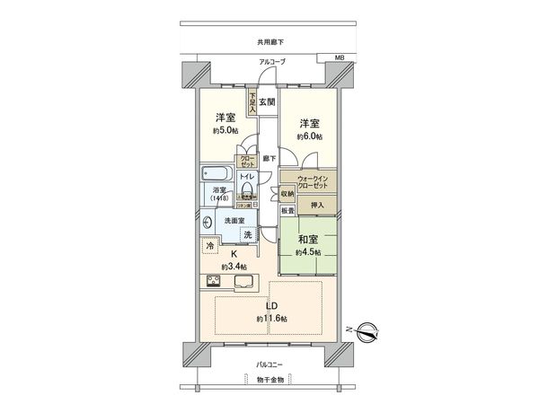 パークホームズノースゲートスクエア 間取図(平面図)