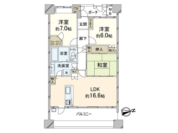 イトーピア豊中緑丘ロジュマン 間取図(平面図) 間取図(平面図)